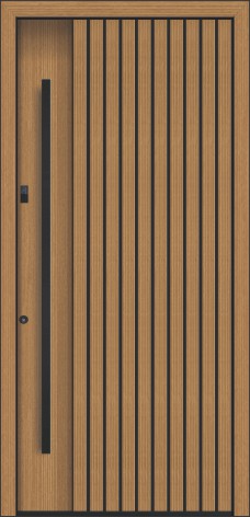 INOTHERM EXKLUSIVE EDITION Haustür Holz-Optik Lamellen