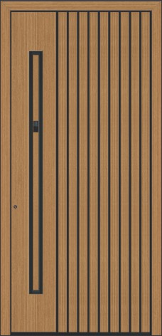 INOTHERM Haustür mit Seitenteil modern